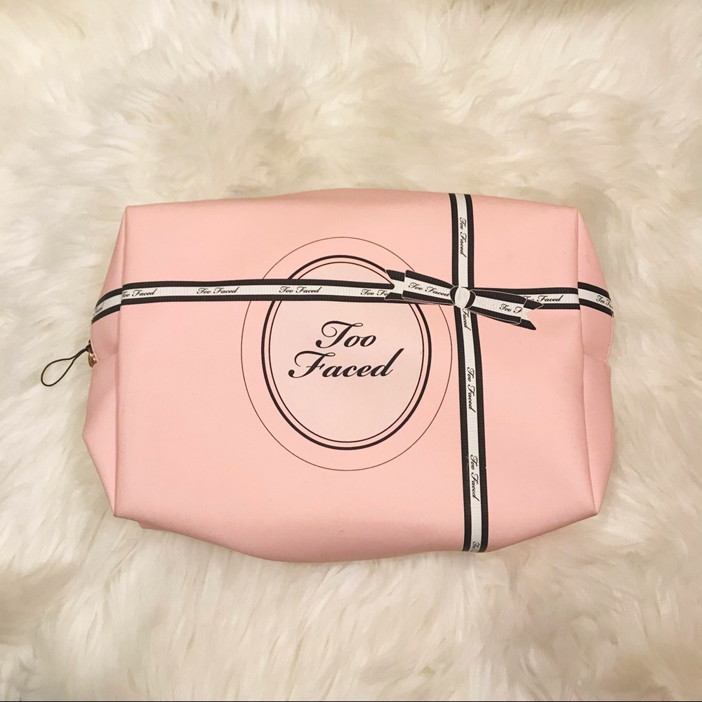 Too Faced Pink Makeup Cosmetic Bag 💄